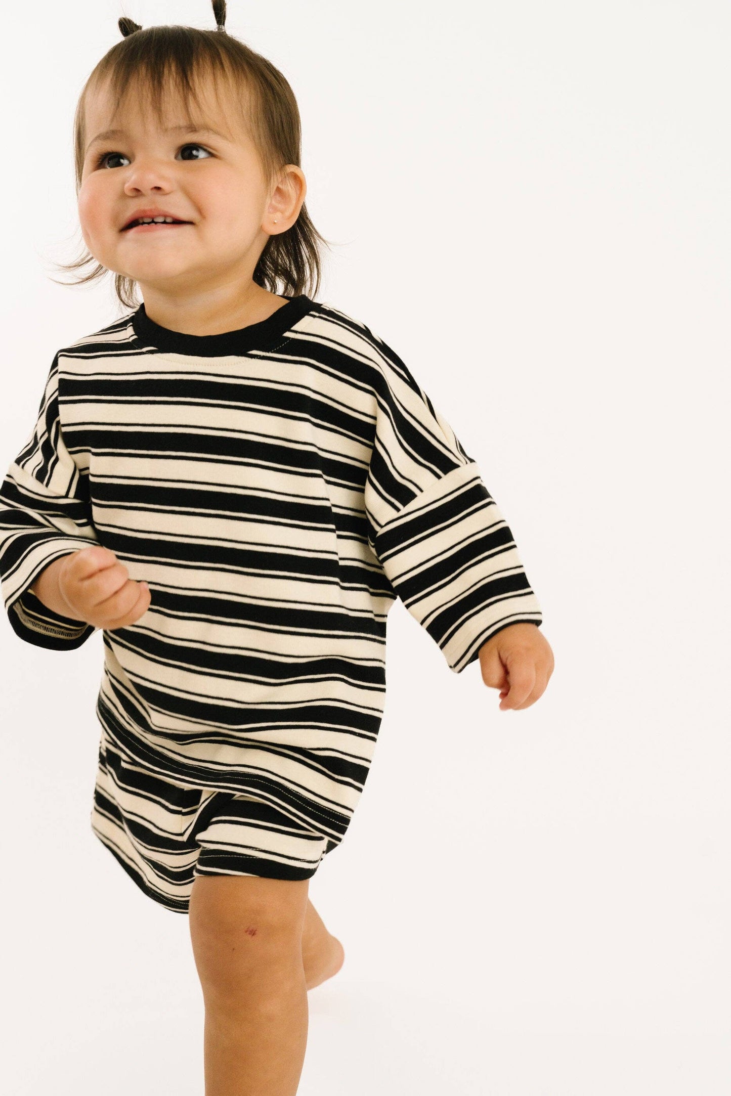Midnight Stripe Slouchy Set