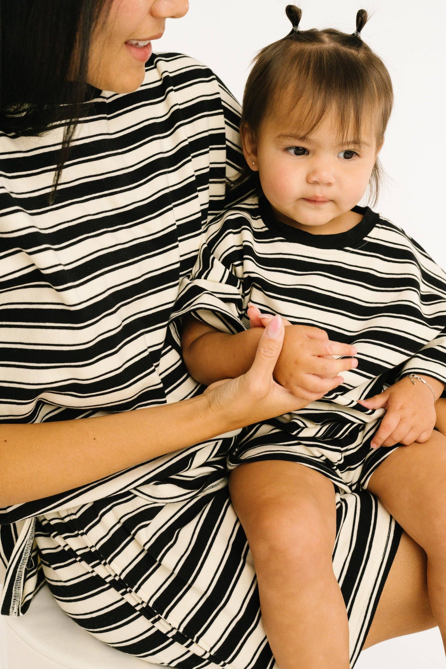 Midnight Stripe Slouchy Set