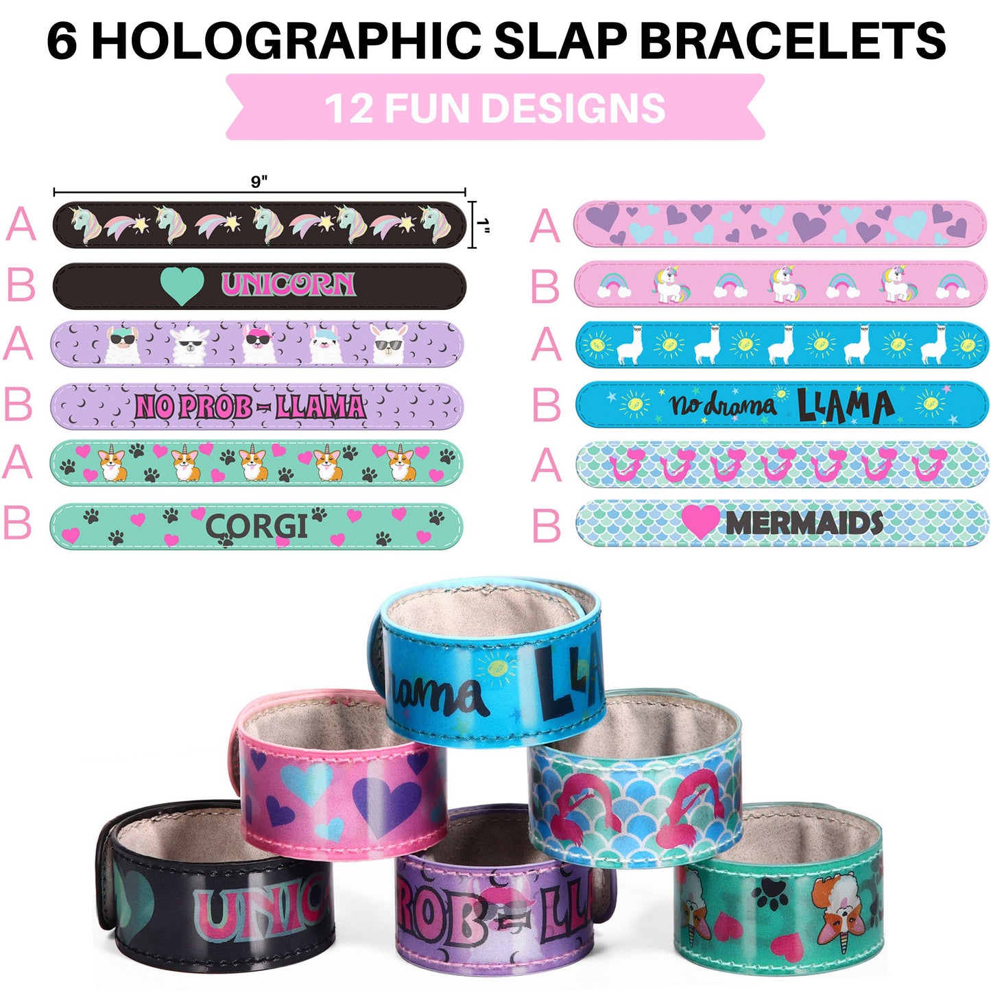 Holographic Slap Bracelet