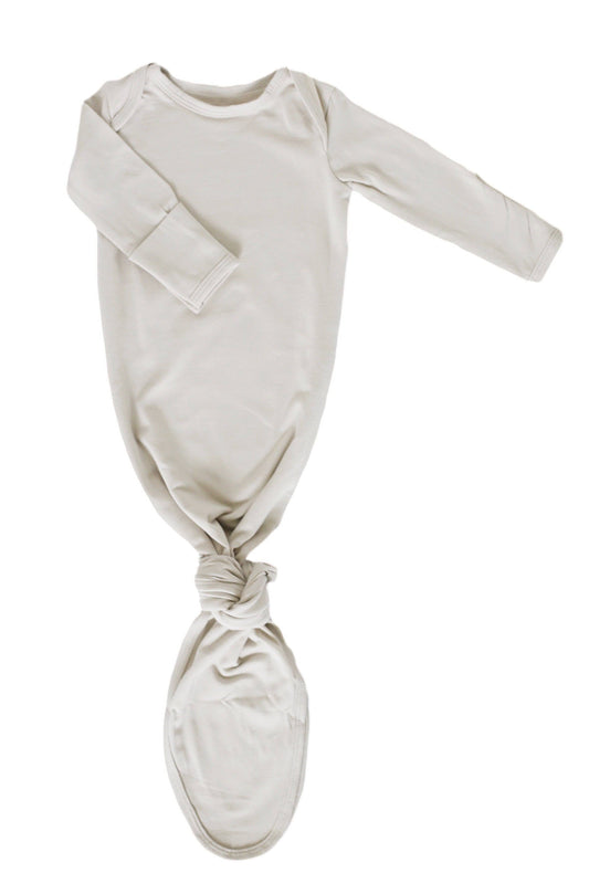 Cotton Knotted Gown - Oat