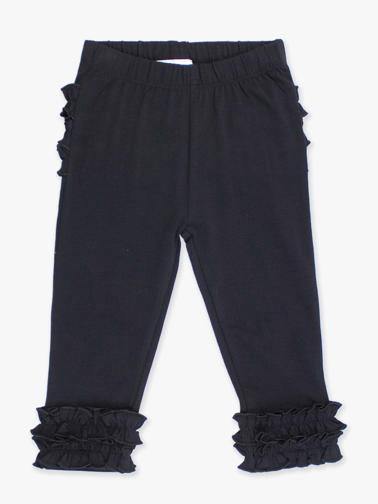 Black Ruffle Leggings