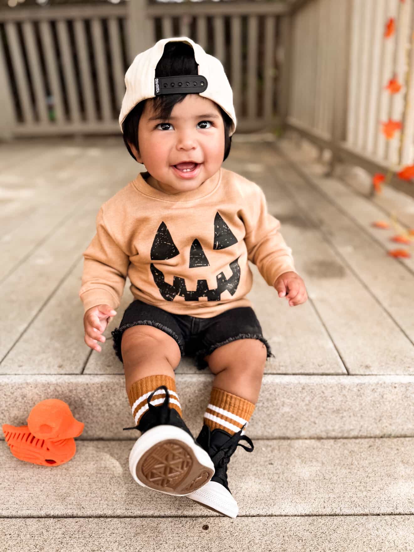 Jack O' Lantern Smiley Crewneck