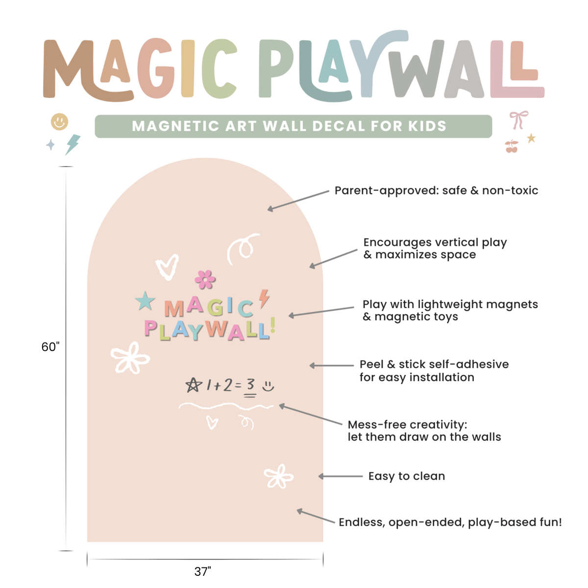 JUMBO Magic Playwall - Arch Magnetic Wall