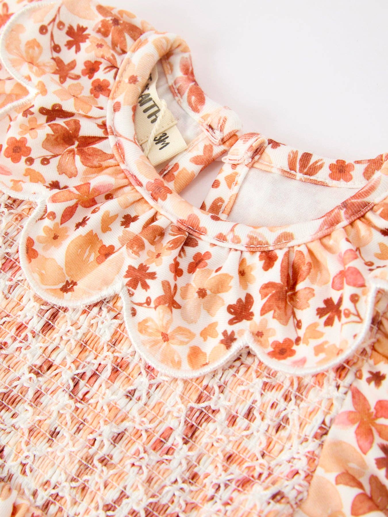 Autumn Bloom Smocked Romper