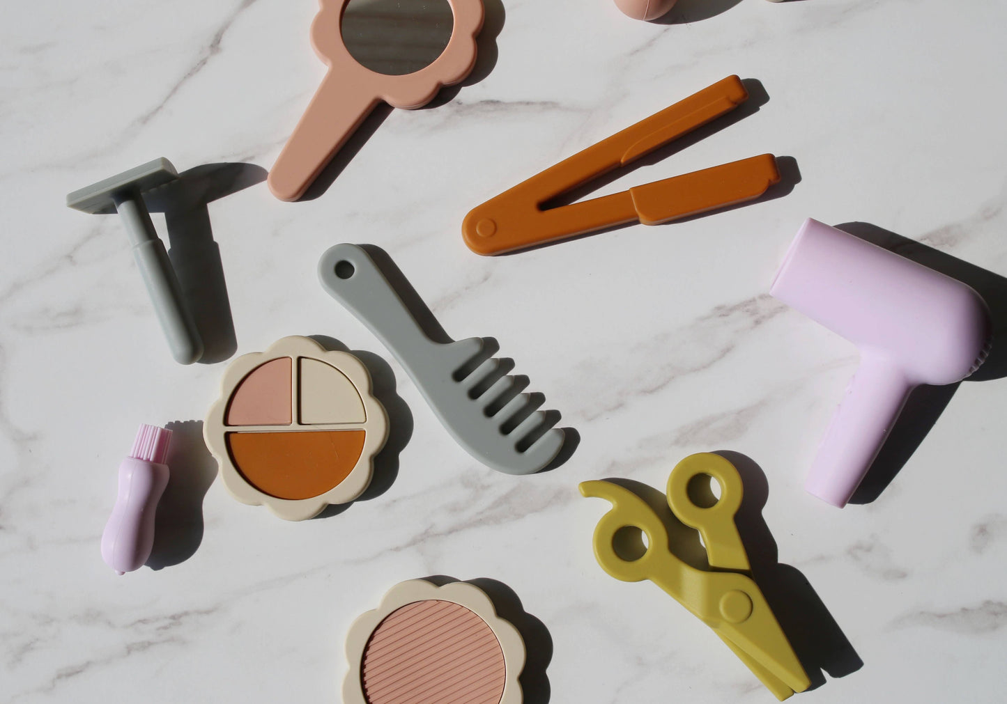 Silicone Hair and Makeup Kit - 12 Piece Set