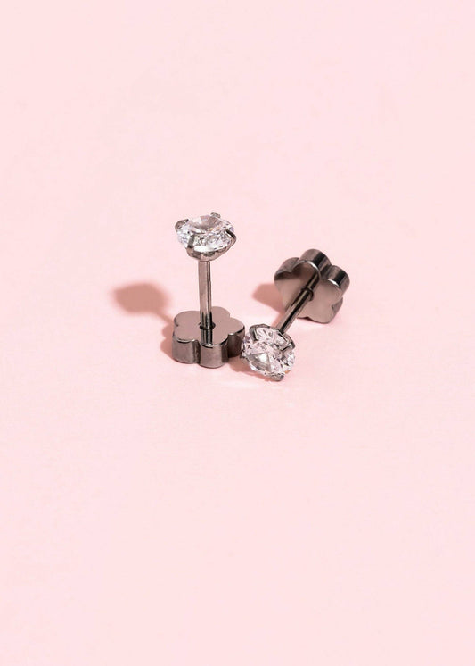 Clear Crystal Flat Back Earrings