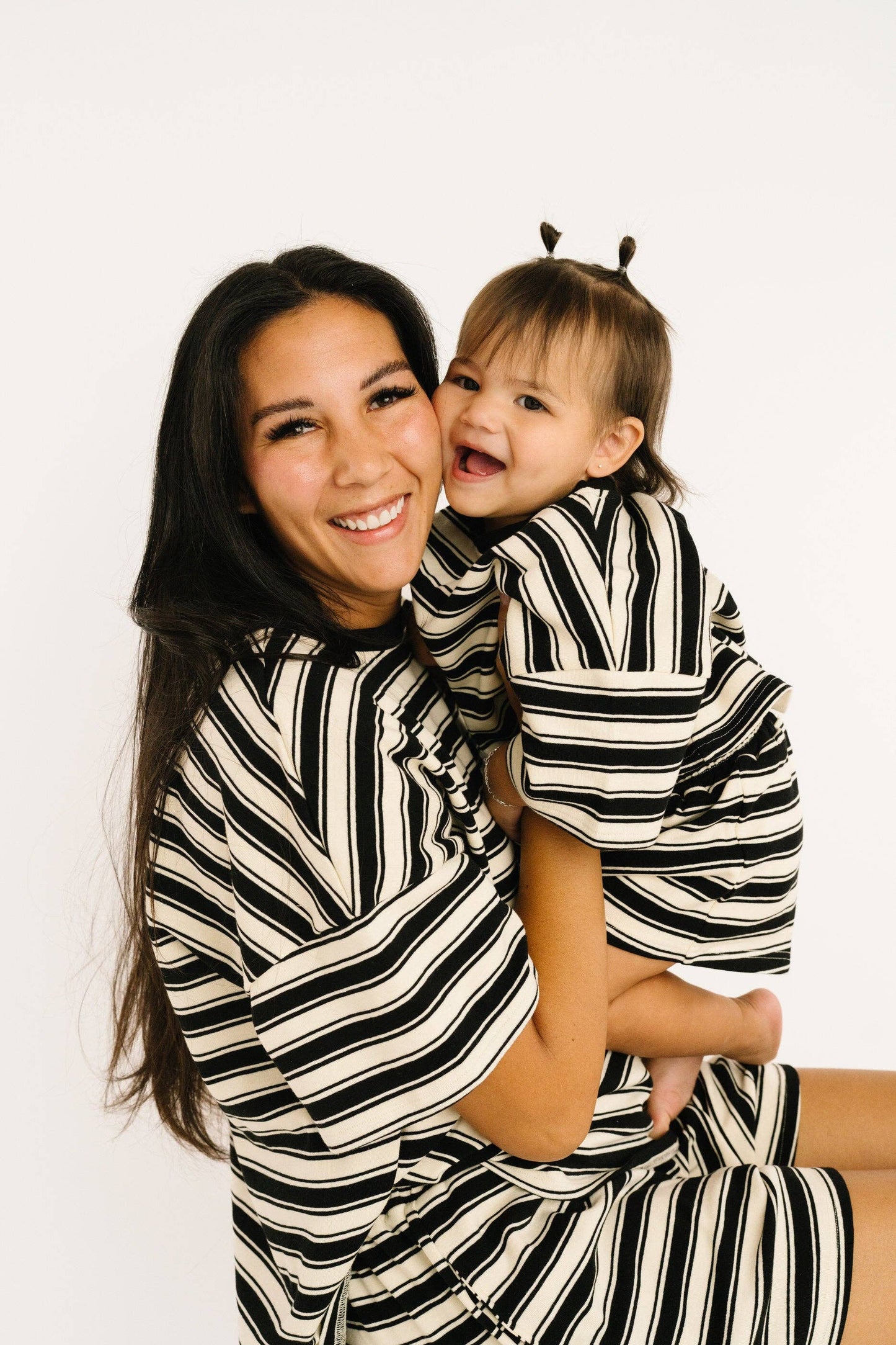 Midnight Stripe Slouchy Set