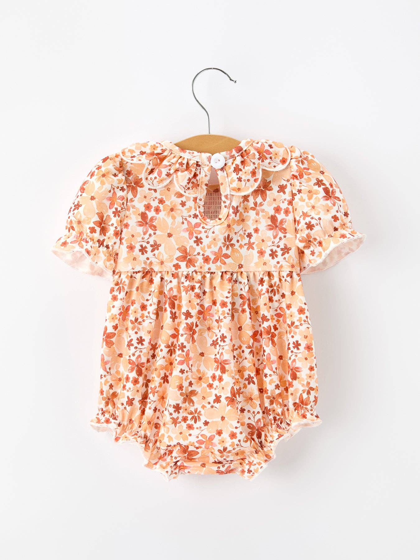 Autumn Bloom Smocked Romper