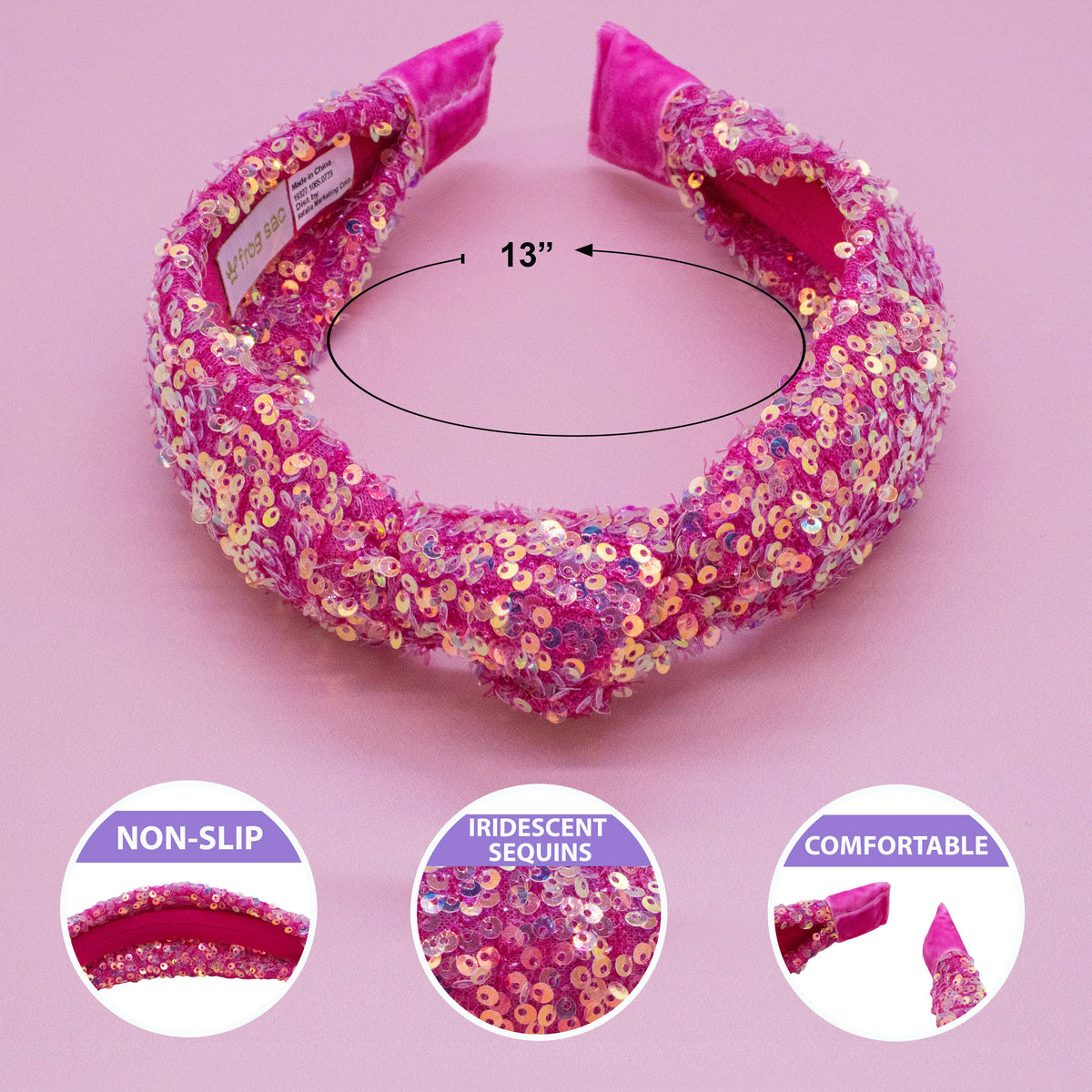 Sequin Knot Headband