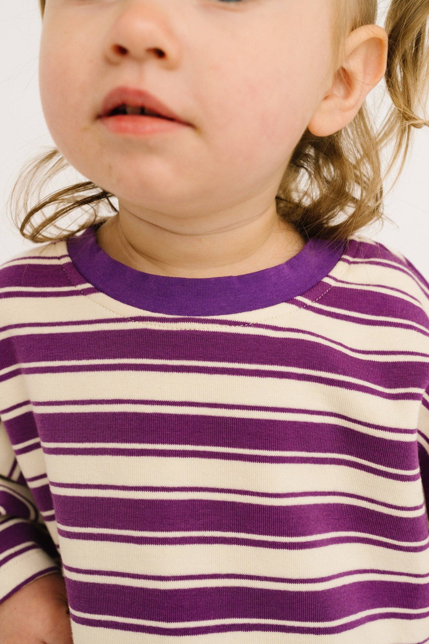 Plum Stripe Slouchy Set
