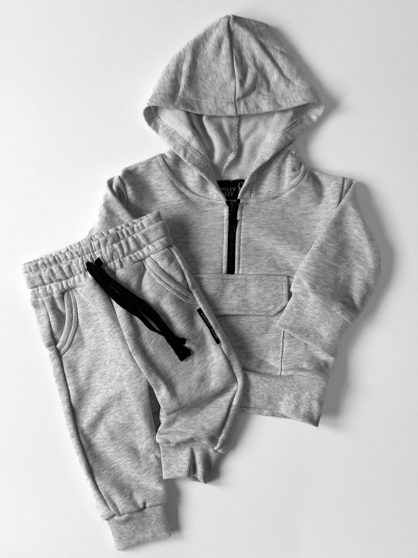 Heather Gray Half Zip Hoodie