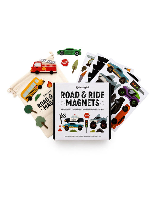 Road & Ride Car Magnets 100 Piece Set