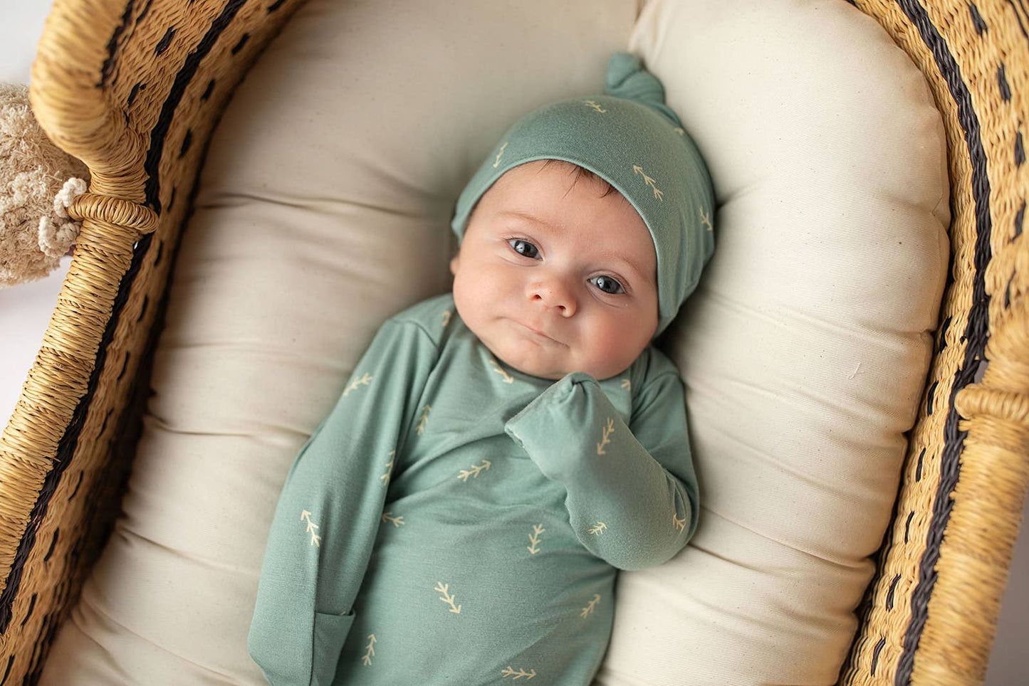 Arrow Print Knotted Baby Gown