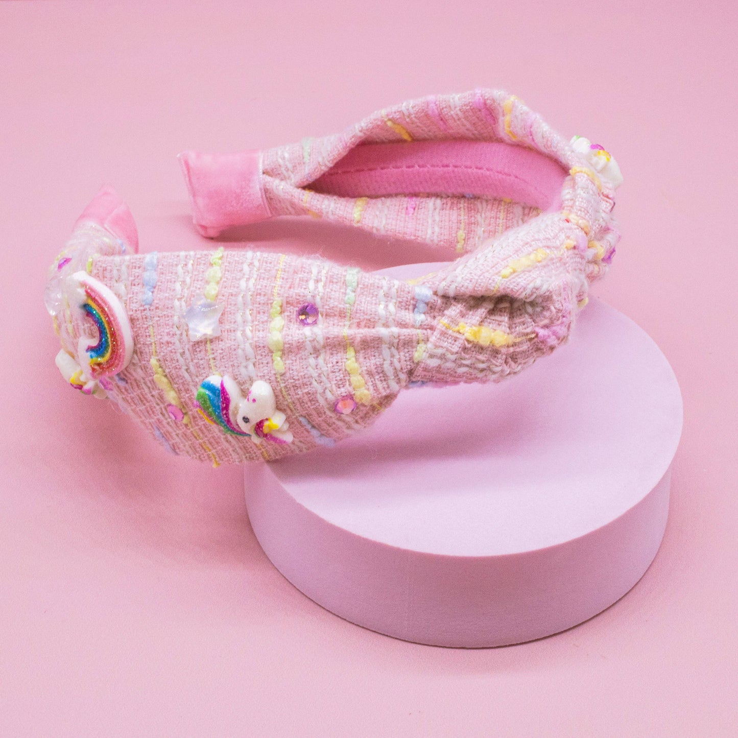 Unicorn Rainbow Knotted Headband