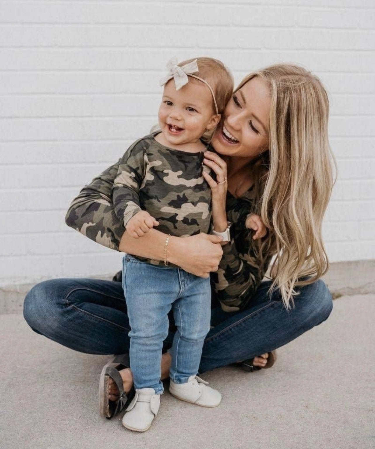 Bailey's Blossoms Long Sleeve Camo Top