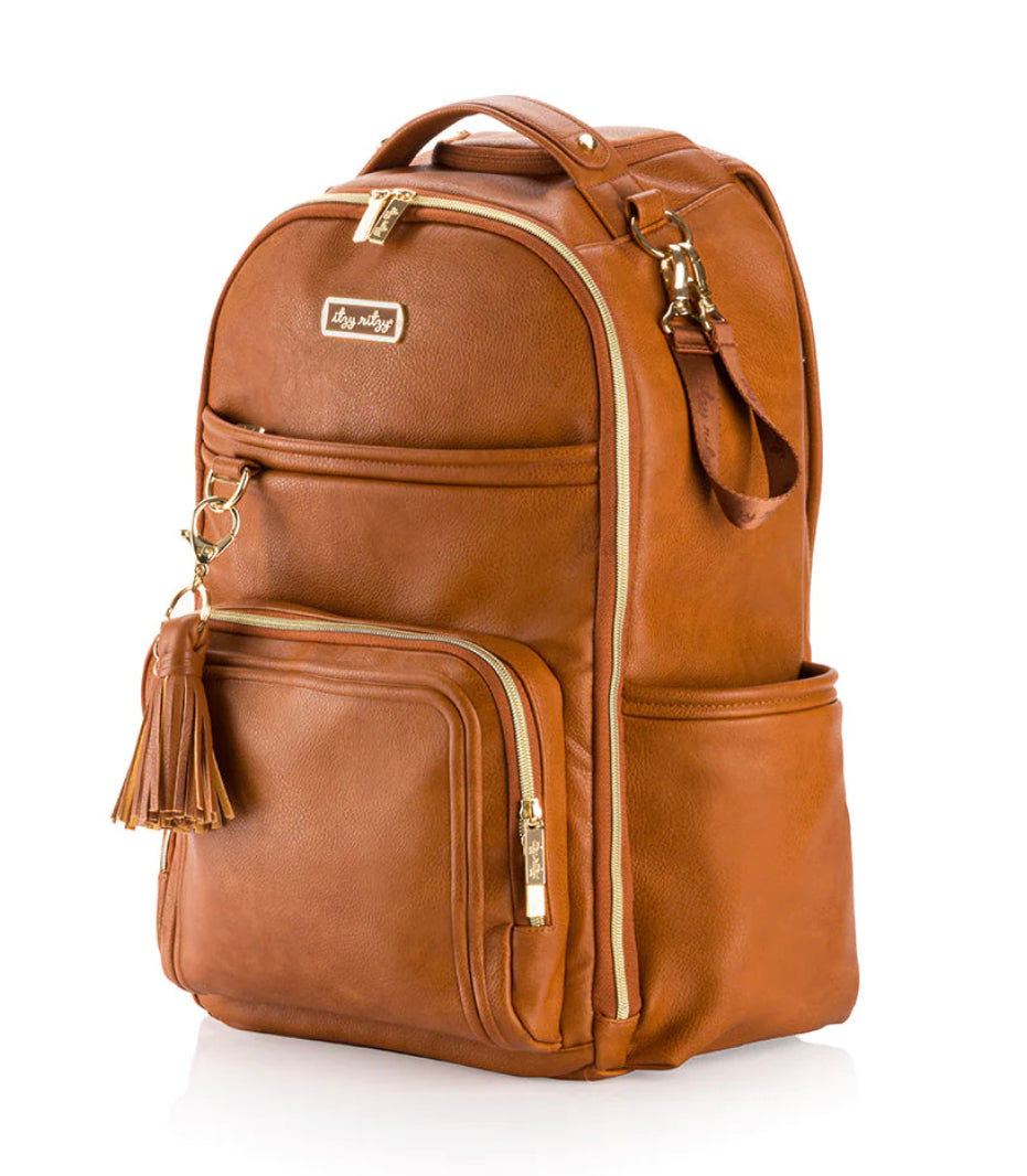 Itzy Ritzy Boss Plus Diaper Bag - Cognac