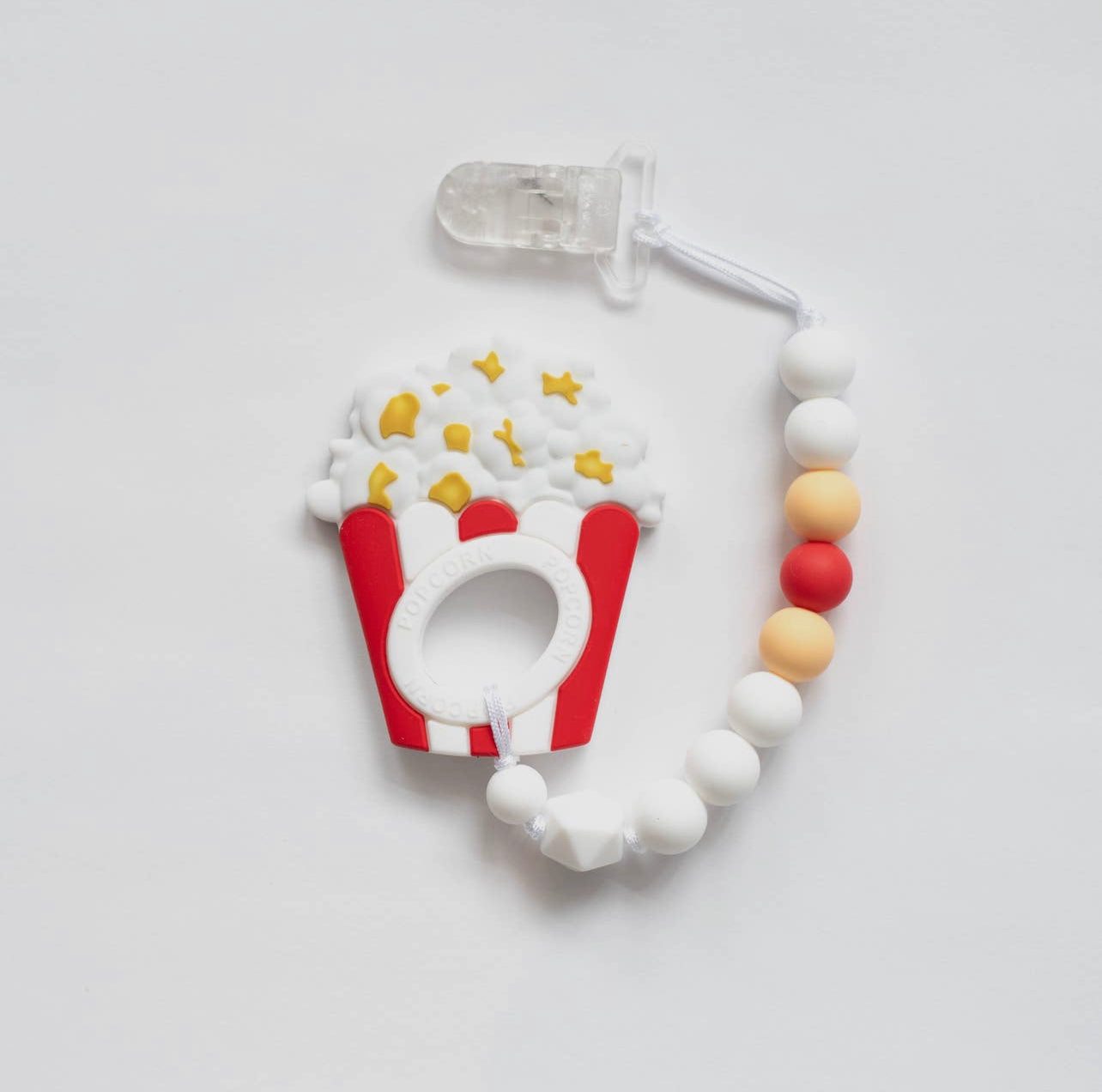 Baby Boos Teether Popcorn With Clip