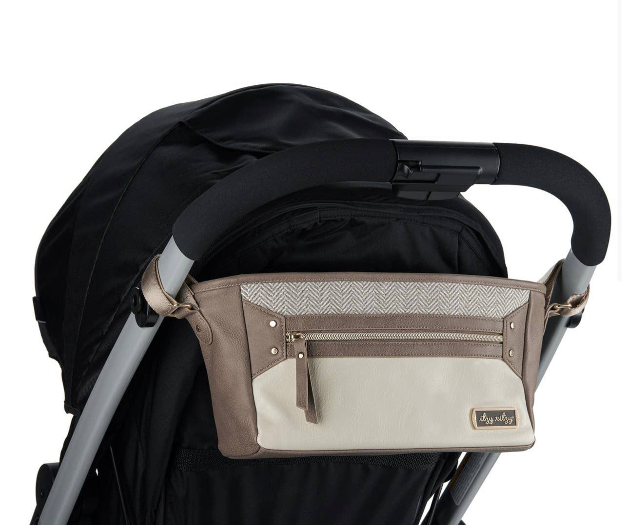 Itzy Ritzy Travel Stroller Orangizer -  Vanilla Latte