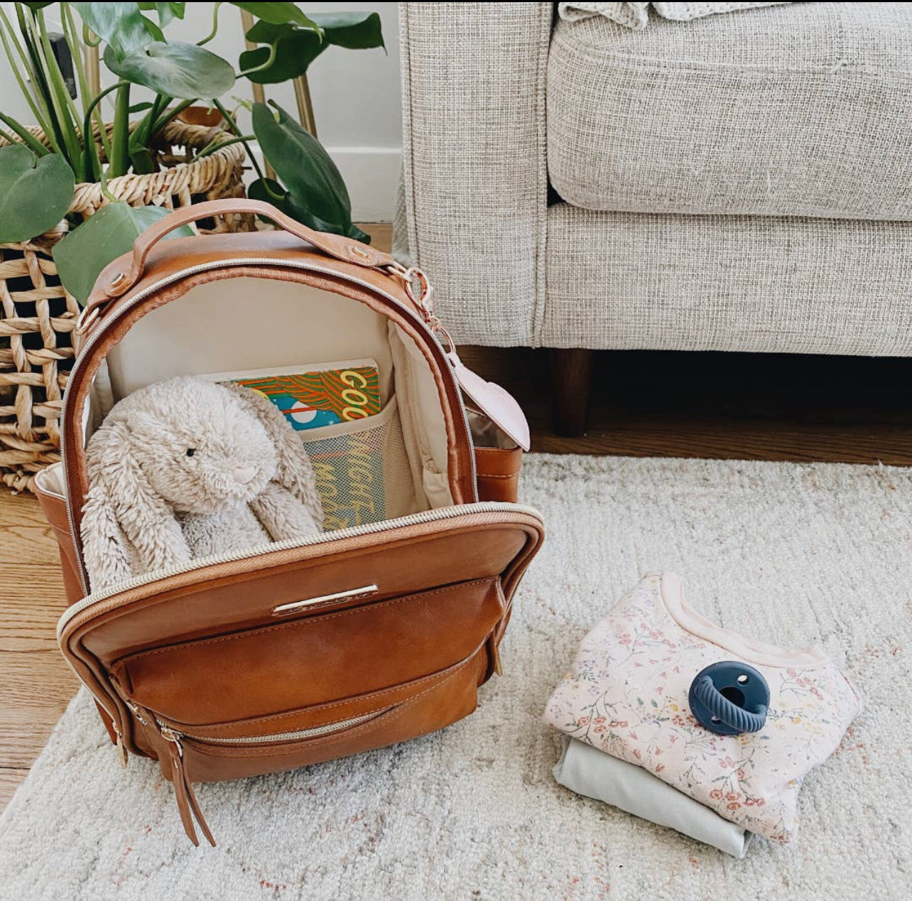 Itzy Ritzy Mini Diaper Bag - Cognac